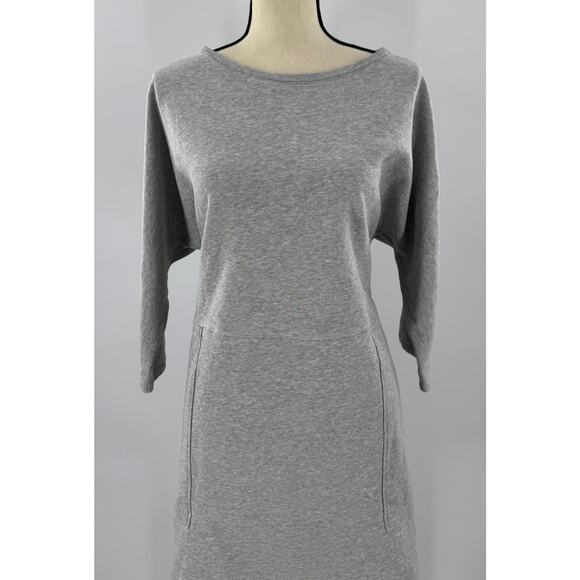 COS Gray Sweatshirt Dress French Terry Patch Pocket Large - Picture 1 of 8